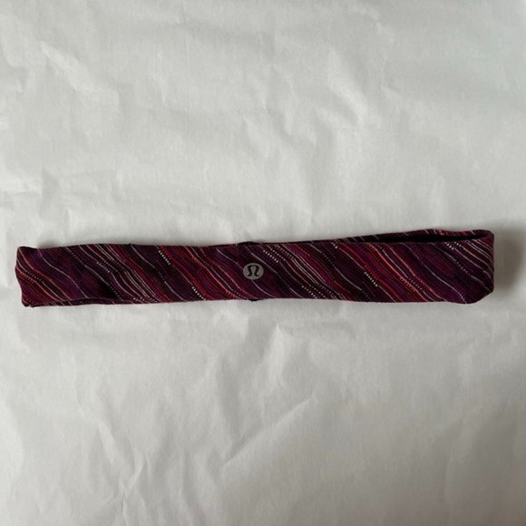 Pink and Purple Thin Band Lululemon Headband - Picture 1 of 1